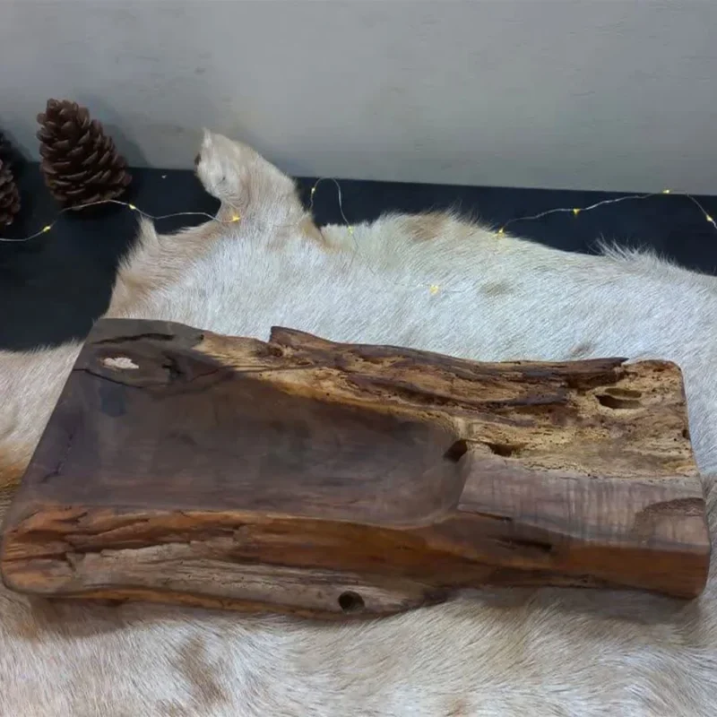 اردوخوری چوبی یک تکه روستیک