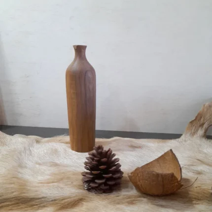 گلدان چوبی روستیک مدل باریک