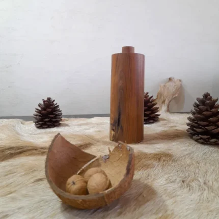 گلدان چوبی روستیک کوچک